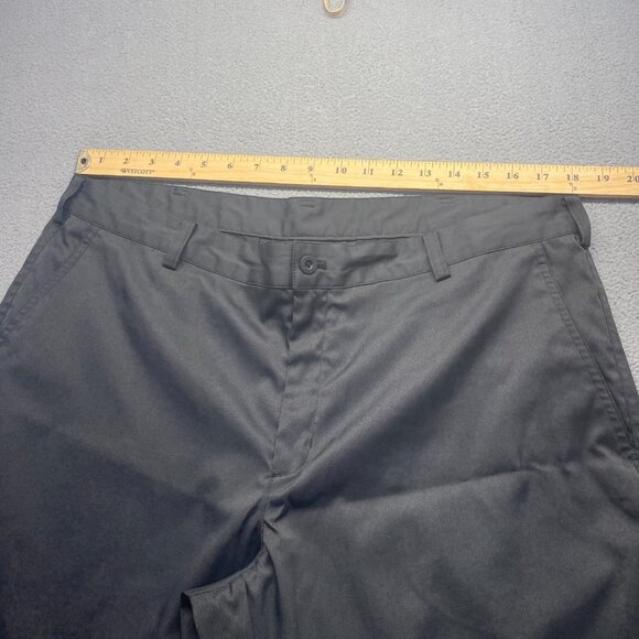 Nike Golf Tech Pants Mens 38x32 Black Dri Fit Straight Leg Preppy Classic - Picture 3 of 10